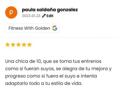 Reseña de un cliente de Liga Fitness