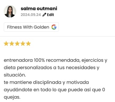 Reseña de un cliente de Liga Fitness