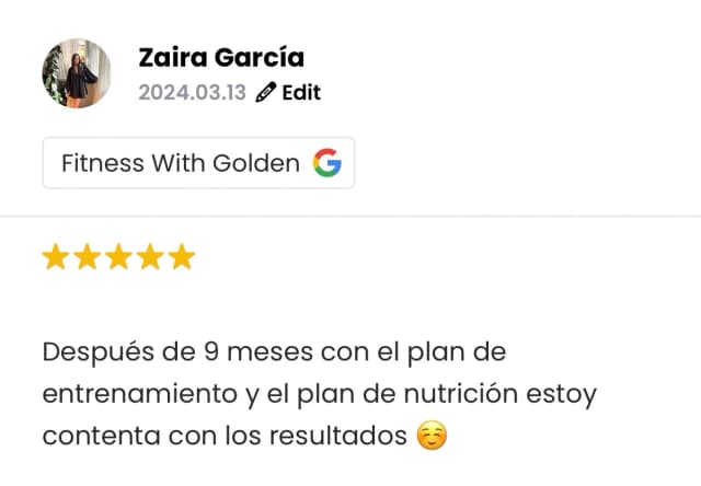 Reseña de un cliente de Liga Fitness