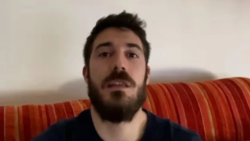 Fotograma del vídeo testimonio de Hodei Carreras
